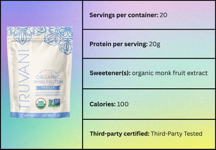 a photo of truvani protein powder