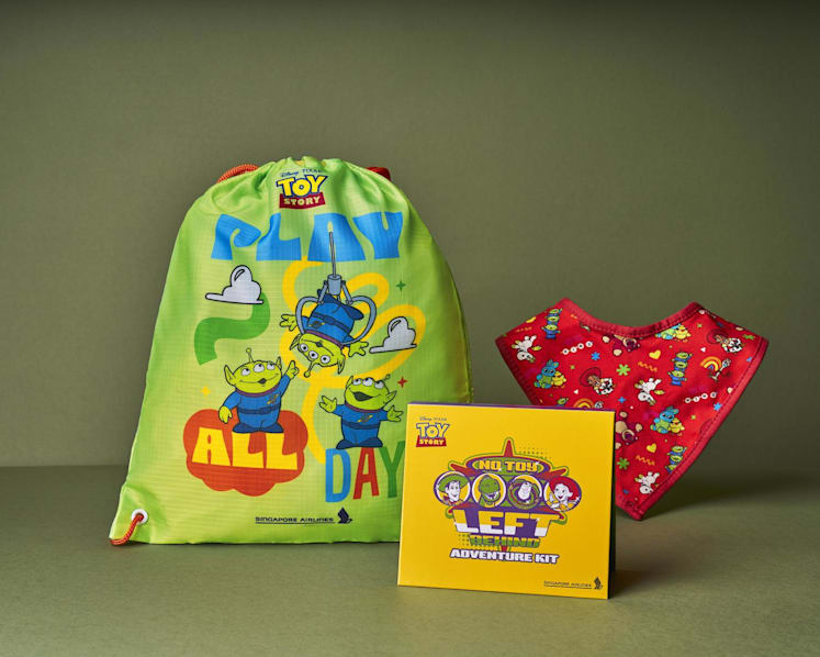 Toy Story-themed amenities for young travellers. (Photo: Singapore Airlines)