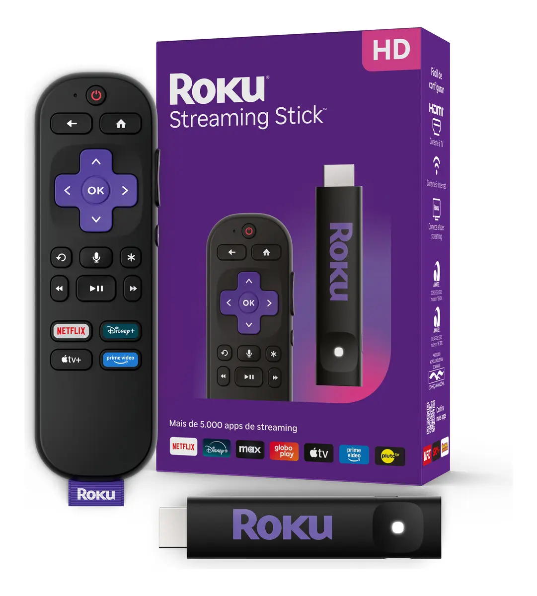Roku Streaming Stick 2025 HD