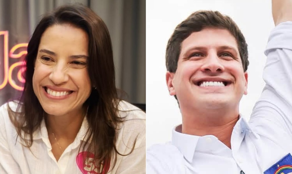 Raquel Lyra e João Campos se enfrentam na eleição pelo governo de Pernambuco — Foto: Reprodução/Redes sociais