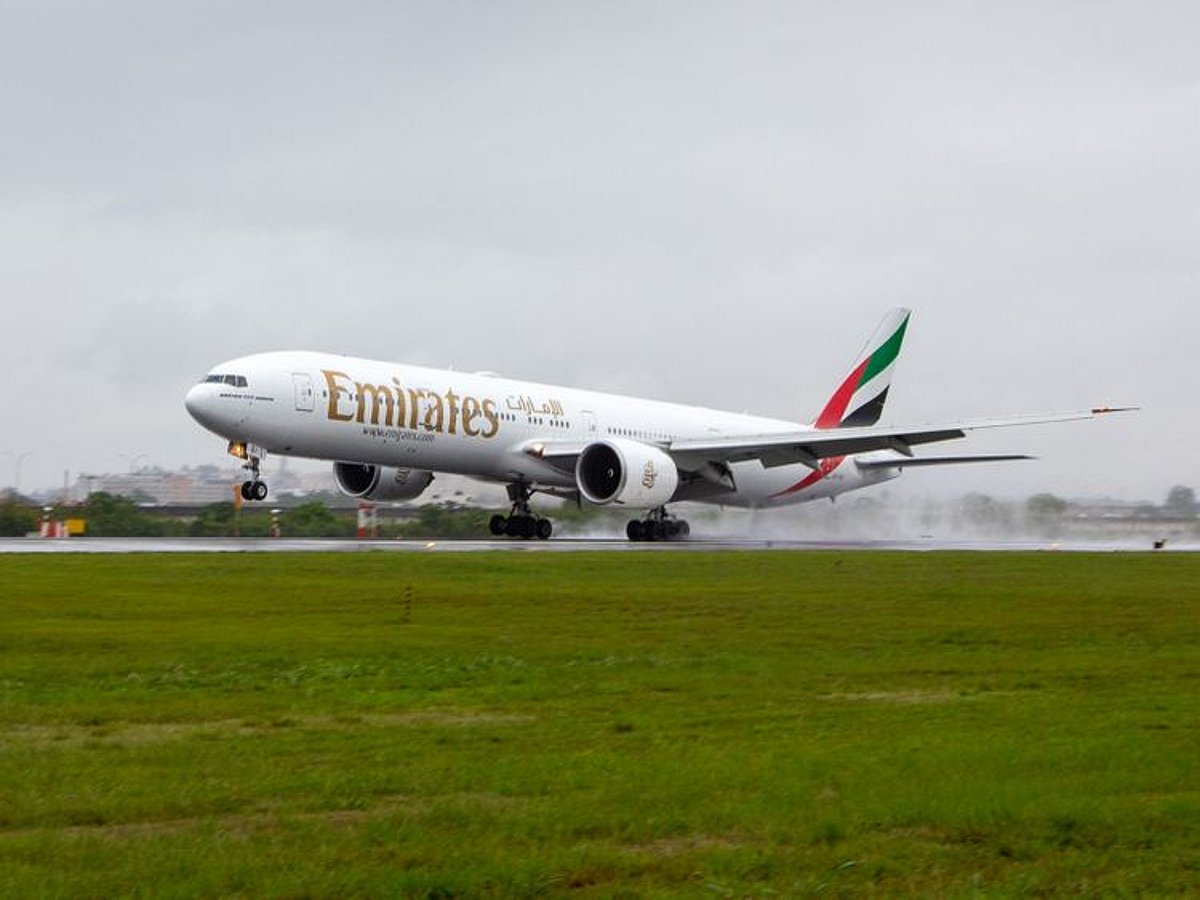 Voo da Emirates com destino a Dubai atrasou durante a noite após colisão com pássaro em Deli