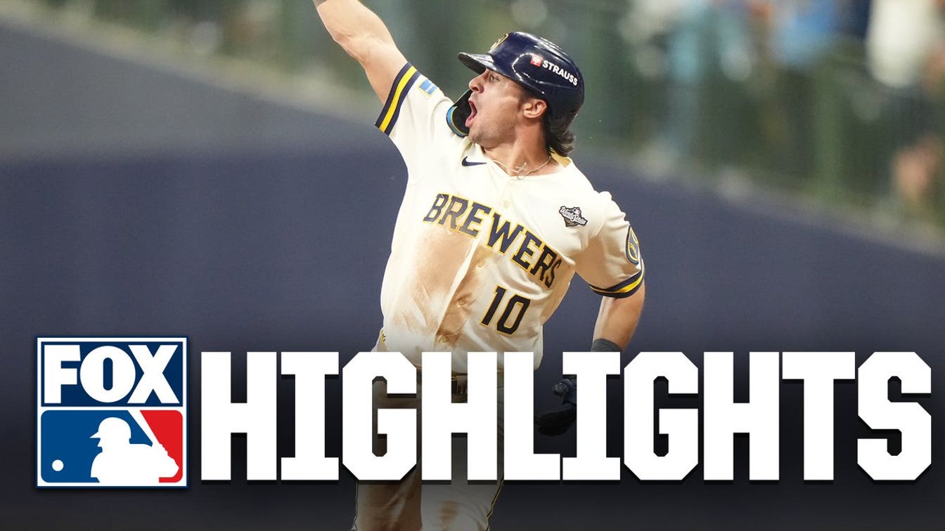 O jogador da Tampa Bay Rays, Chandler Simpson, bateu o rosto na parede ao fazer uma jogada incrível durante a World Series contra os Brewers.